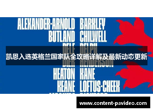 凯恩入选英格兰国家队全攻略详解及最新动态更新