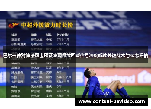 巴尔韦德对阵法国世预赛表现释放回暖信号深度解读关键战术与状态评估